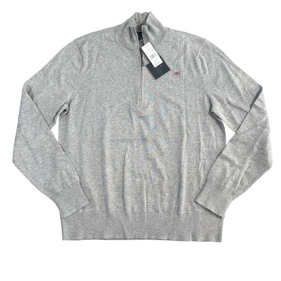 Brooks Brothers Men's Supima Cotton Mock Neck Half Zip Sweater Size M - Picture 1 of 5